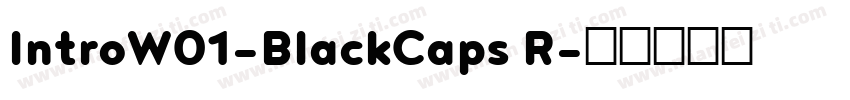 IntroW01-BlackCaps R字体转换